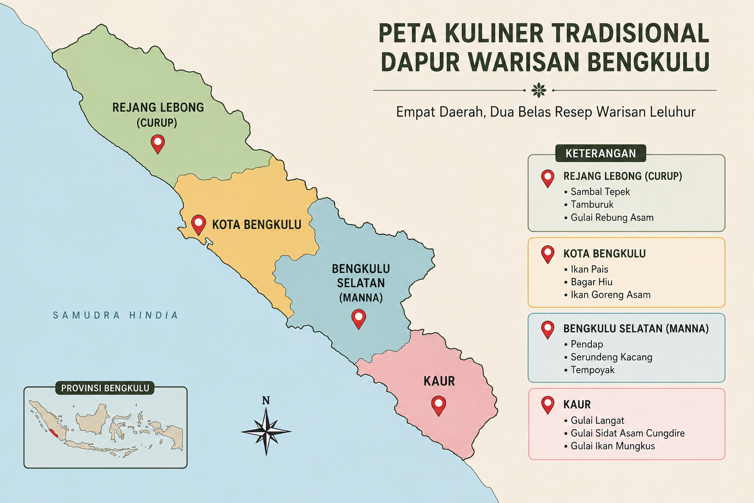 Peta Kuliner Bengkulu